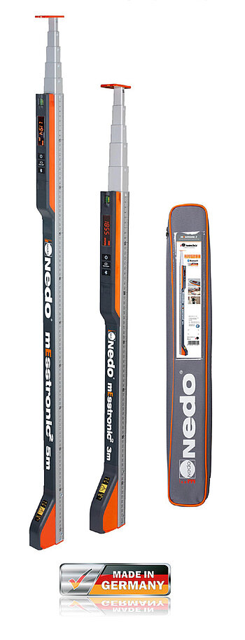 Nedo mEsstronic 2 - Digitaler Teleskop-Messstab mit Bluetooth