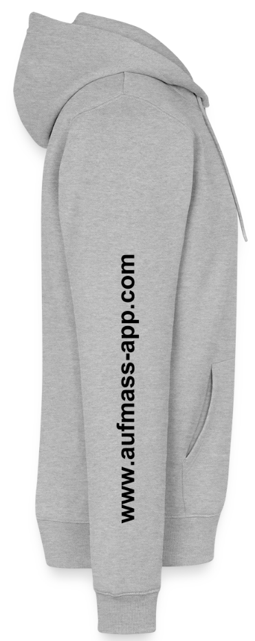 Aufmaß App Hoodie – Detailansicht