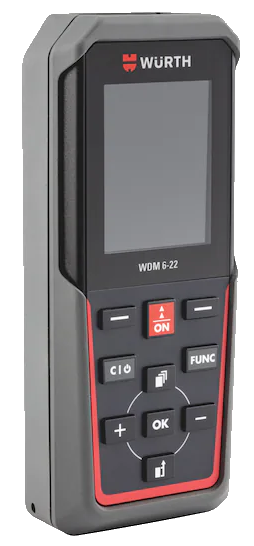 Würth WDM 6-22 - Laser-Entfernungsmesser mit Bluetooth Smart